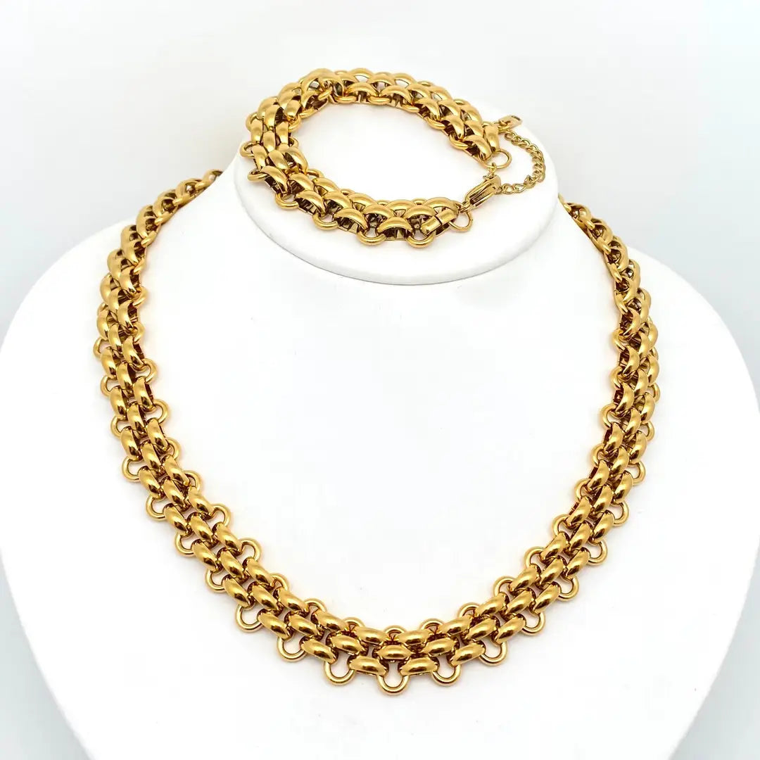 Artisan Gold Chain Set