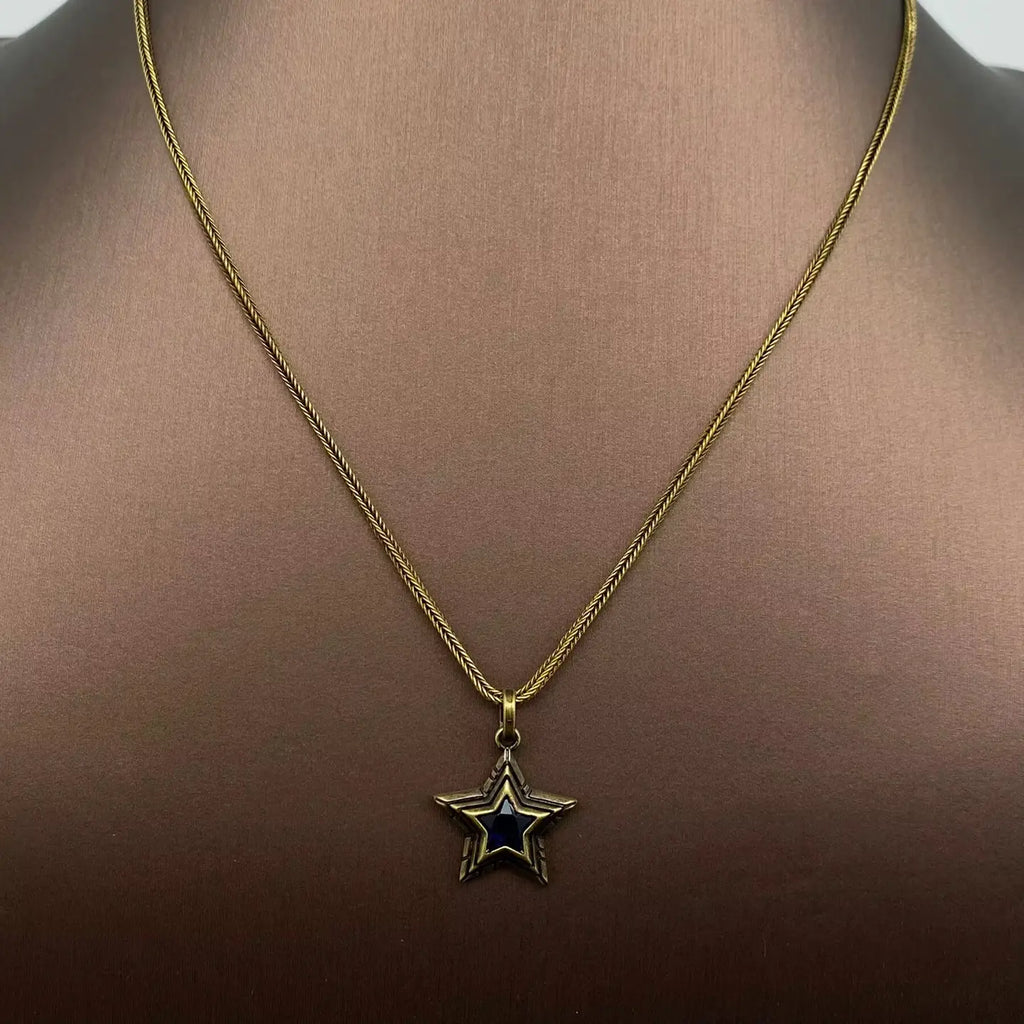 Vintage Star Charm Necklace
