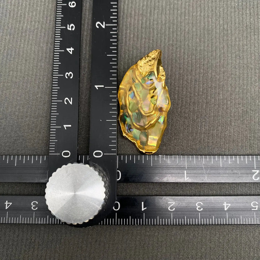 Abalone Shell Statement Drop Earrings
