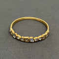 Zircon Pavé Gold Bangle