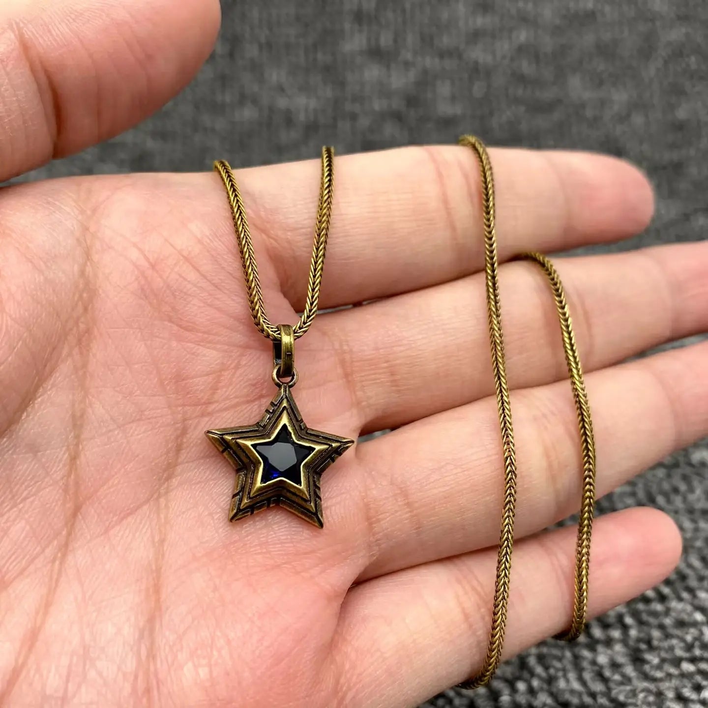Vintage Star Charm Necklace
