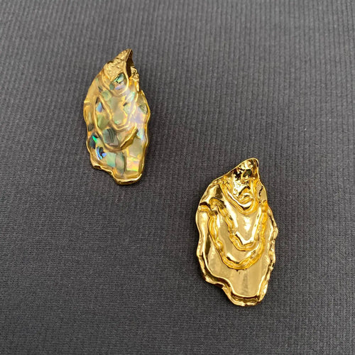 Abalone Shell Statement Drop Earrings