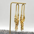 Cascading Leaf Fringe Earrings