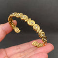Zircon Conch Sculptural Cuff