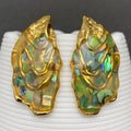 Abalone Shell Statement Drop Earrings